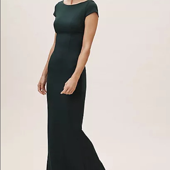 Bhldn Madison Maxi Dress Gown By Katie May Size 20 W Green $280